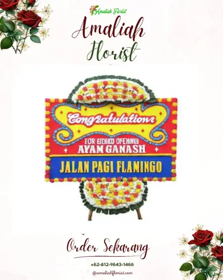 Sewa Papan Bunga Candi Mas